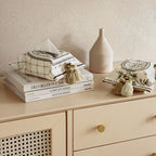 Decorative plush tissue box cover by eprolo, short plush design, fits 140x195mm tissue packs, ideal for living, dining, and bathroom.