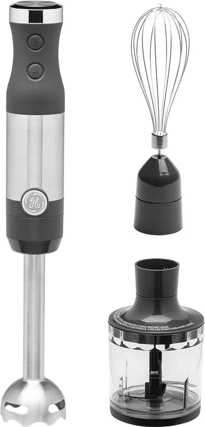Immersion Blender for Shakes, Smoothies & Baby Food | Handheld 500W Blender with Whisk, Blending Jar & 2-Speed Interchangeable Attachments | Easy Clean Stainless Steel - GG store