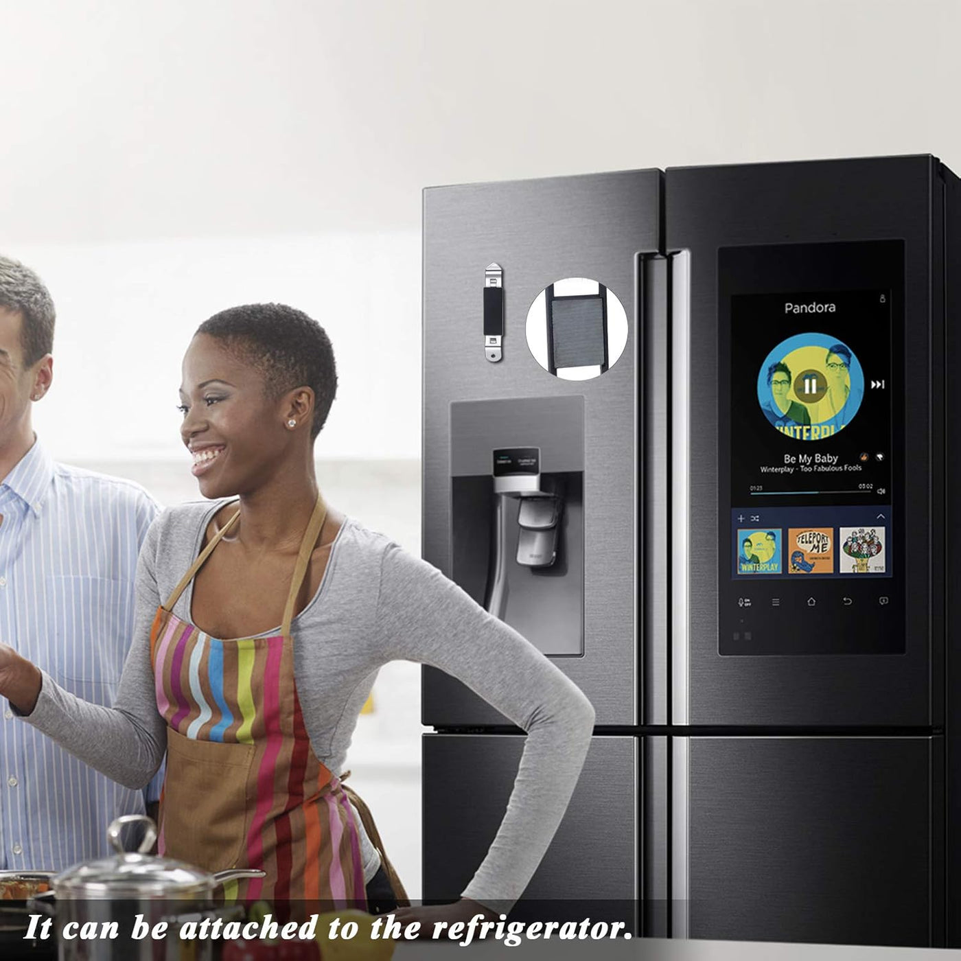 Set of 3 Magnetic Stainless Steel Bottle Openers - Compact Can Tappers for Camping and Travel