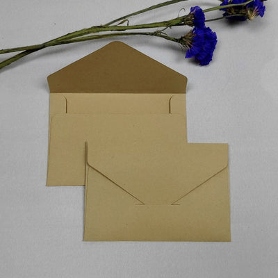 Kraft Paper Mini Envelope Blank Simple Greeting Card Invitation Envelope Bag Cavira