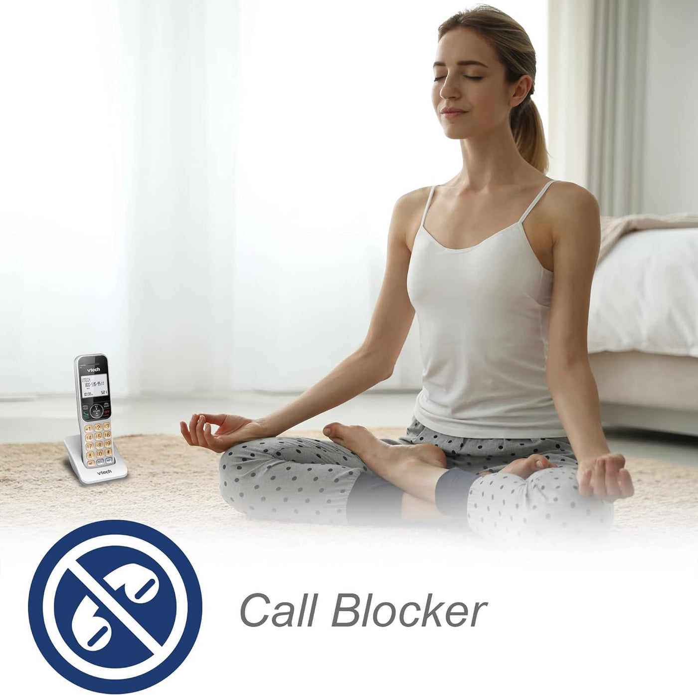 Teléfono Inalámbrico y Alámbrico para Oficina y Hogar con Localizador - Set Completo