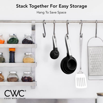 Premium 12-Piece Stainless Steel Measuring Cups and Spoons Set with Nesting Design - Perfect for Precision Cooking and Baking