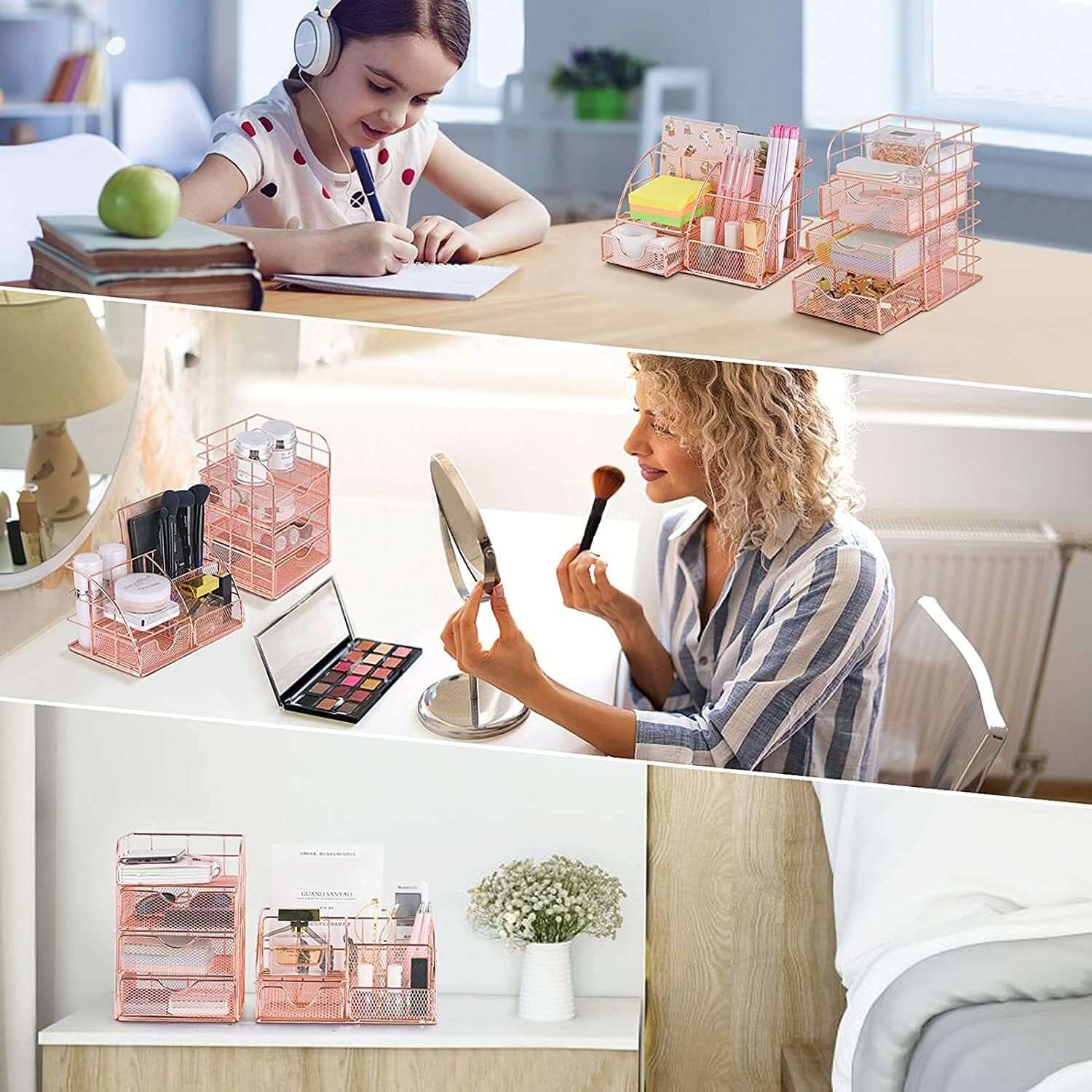 Minimal Desk Organizer Set – Office Storage Accessories & Workspace Organizer