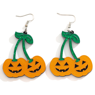 Halloween Fun Pumpkin Earrings Original Design
