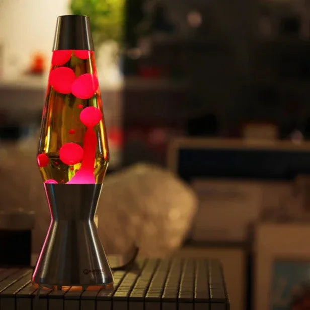 Eprolo 30W Volcano Cone Lava Lamp with aluminum alloy shade, modern jellyfish wax lamp for home decor and ambient lighting.