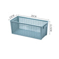 Cavira Nordic minimalist PP hollow storage basket, portable and stackable organizer for desktop, kitchen, bathroom, and bedroom.