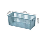 Cavira Nordic minimalist PP hollow storage basket, portable and stackable organizer for desktop, kitchen, bathroom, and bedroom.