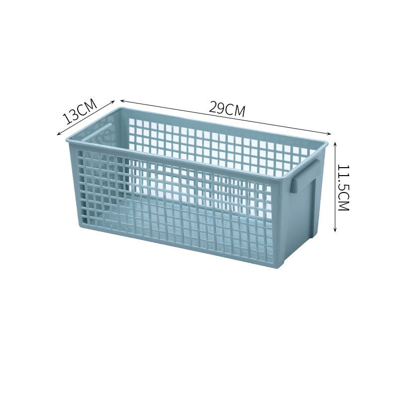 Cavira Nordic minimalist PP hollow storage basket, portable and stackable organizer for desktop, kitchen, bathroom, and bedroom.