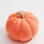 Cavira plush pumpkin pillow, soft round sofa cushion for living room or bedroom decor, cozy fall-themed home accessory