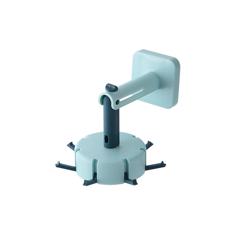 Cavira rotary multi-row adhesive wall hook in four colors, punch-free strong sticky kitchen and home organiser hook on a wall.