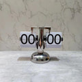 Eprolo Retro 12-inch flip clock with quartz movement, stainless steel case, white and black face, desktop and living room decor.