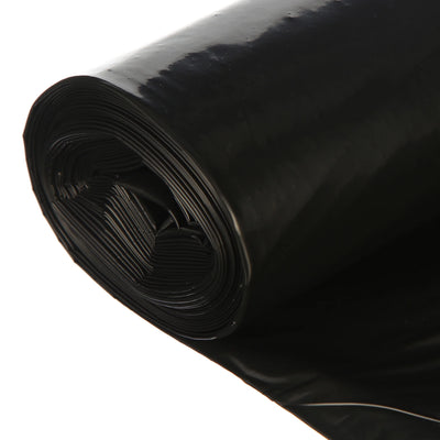 Heavy-Duty 3.5 Mil Black Plastic Sheeting - 10 Ft. x 25 Ft. for Versatile Use
