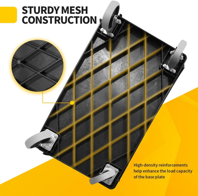 80855 500-Lb Utility Service PP Cart with Two Trays and Wheels 30 Inch X 16 Inch Overall Dimensions - GG store