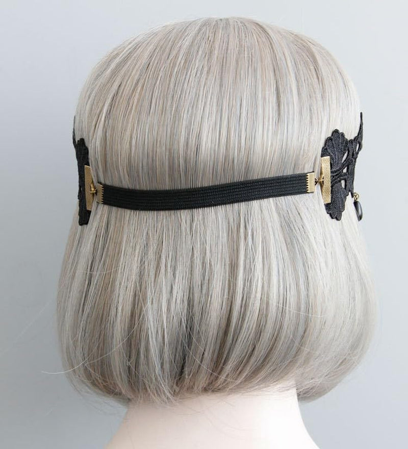 Enchanting Gothic Vampire Crowns - Elegant Black Lace Headbands for Women & Girls - Perfect Halloween Accessory