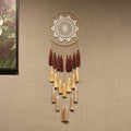 Handmade Macrame Dream Catcher Wall Hanging – Boho Tassel Bedroom Home Décor Mix Brown