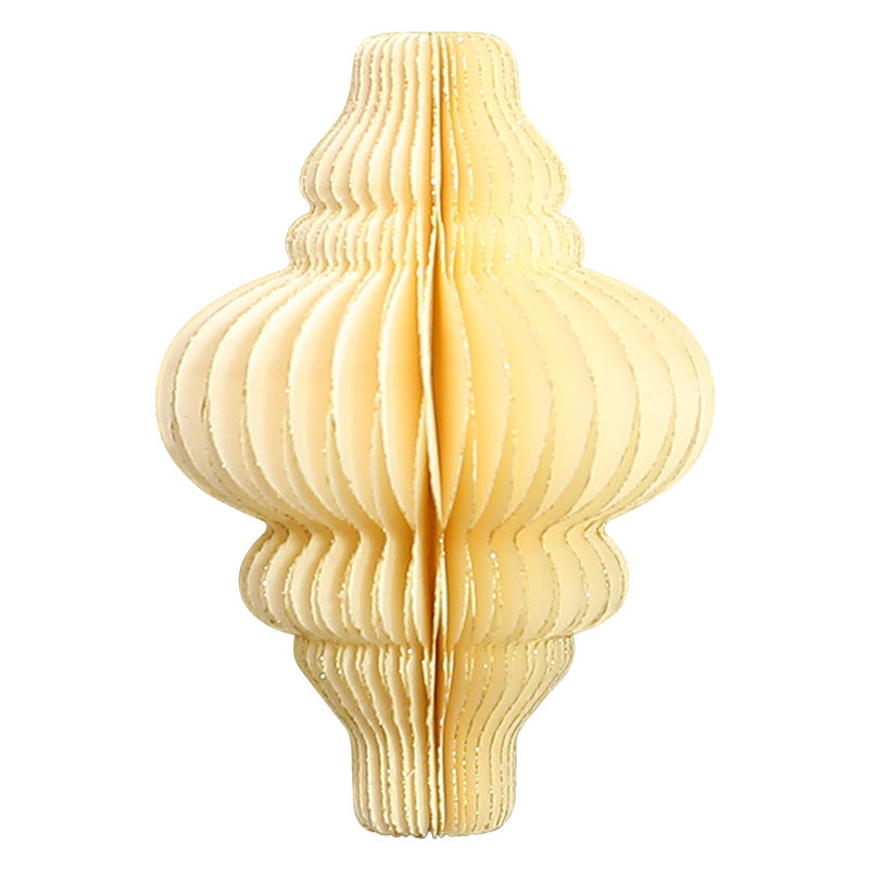 New Christmas Decorative Origami Christmas Tree Honeycomb Ball Ornament Creative Snowflake Angel INS Hanging Decoration eprolo