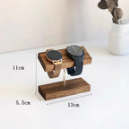 Luxury Walnut Jewelry Display Organizer – Necklace & Accessories Storage Stand