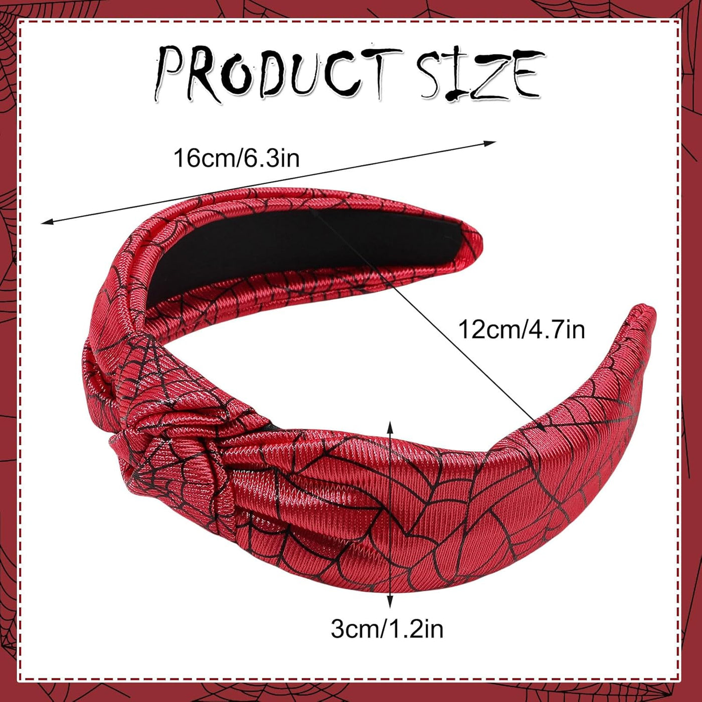 Spooky Chic Black Spider Web Headband - Perfect Halloween Accessory for Women & Girls!