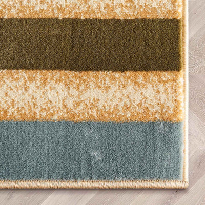 Barclay Arcs & Shapes Ivory Geometric Area Rug 5'3" x 7'3" for Modern Living Room Design - GG store