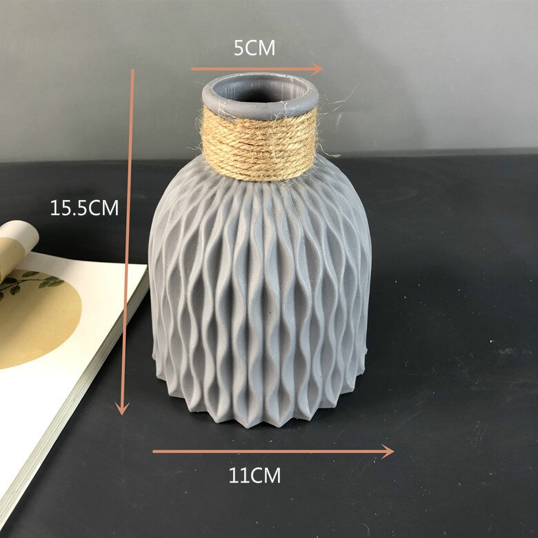 European style unbreakable plastic vase by Cavira, anti-ceramic hydroponic flower pot for home, office, and wedding decor.