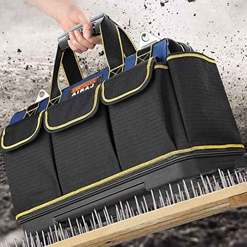 16 Inch Waterproof Tool Bag Organizer with ABS Molded Base, Padded Handle & Shoulder Strap, Durable Oxford Cloth - Versatile Tool Bags for Men & Women - GG store