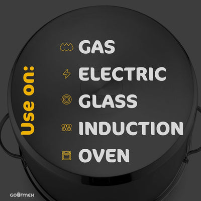 Premium 21-Quart Induction Stock Pot - Heavy-Duty Stainless Steel Soup Pot with Clear Glass Lid, Versatile for All Heat Sources, Dishwasher Safe