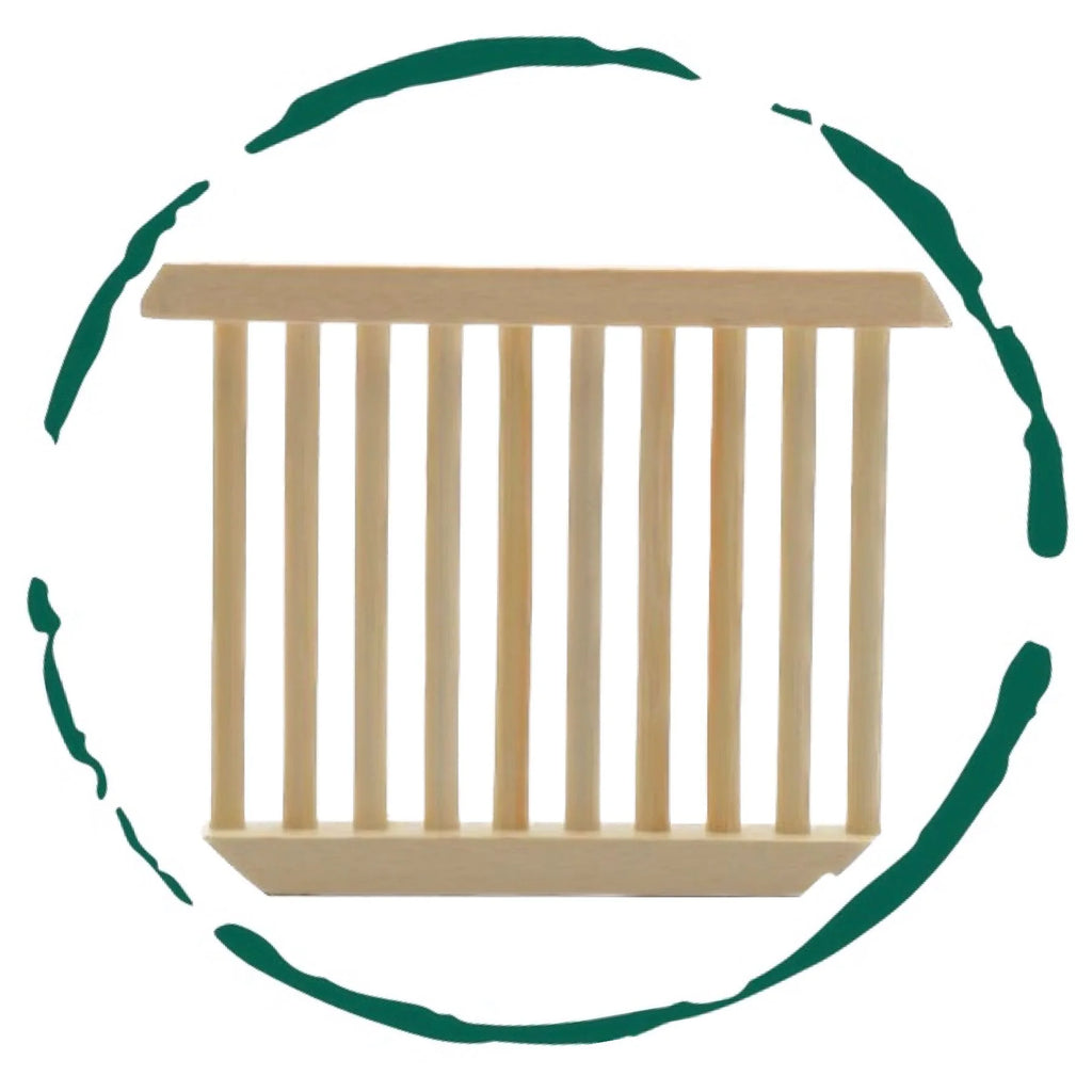 Natural Bamboo Soap Dish – Eco Friendly Bathroom Soap Holder & Drain Tray