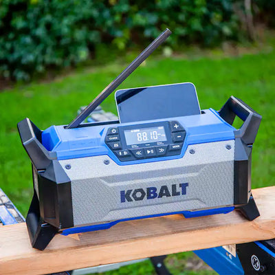 Powerful 24V Cordless Bluetooth Jobsite Radio - Water Resistant & Durable