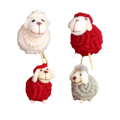 Christmas Scene Decoration Props Tree Ornaments Felt Desk Decor DIY Kit Creative Hanging Accessories