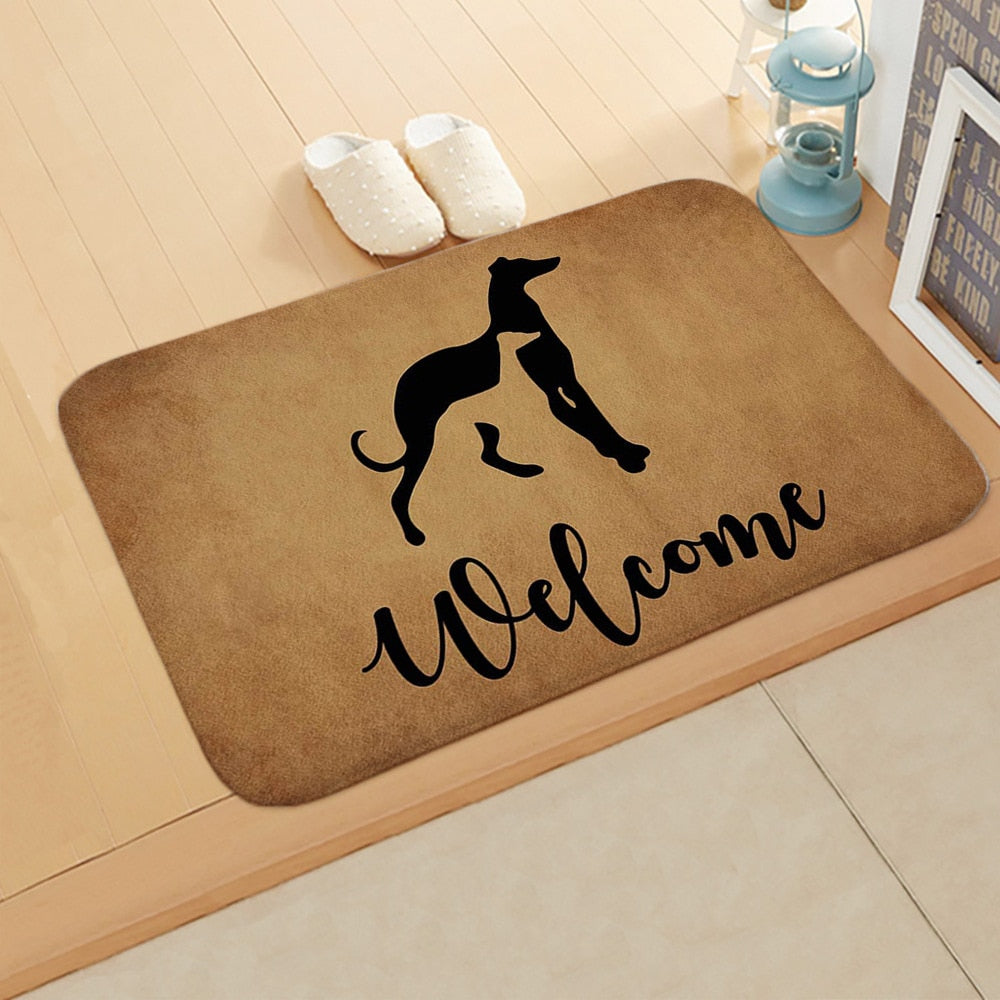 Cavira printed flannel doormat with colorful patterned design, 40x60cm, ideal for entrance, hallway, kitchen, or bedroom flooring.