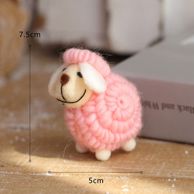 Christmas Scene Decoration Props Tree Ornaments Felt Desk Decor DIY Kit Creative Hanging Accessories