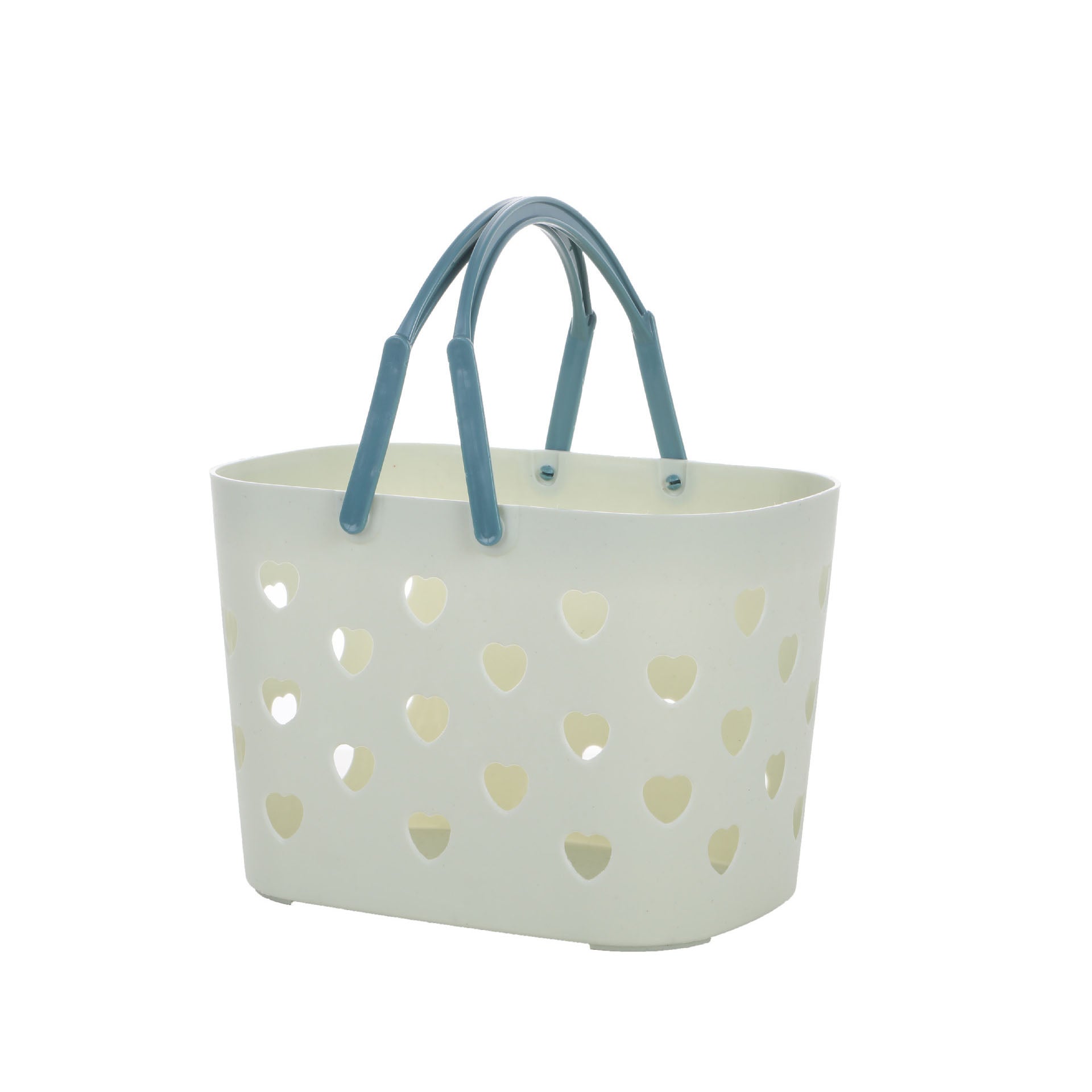 Portable Cavira hollow plastic bath and storage basket in four colors, ideal for toiletries and laundry organization.