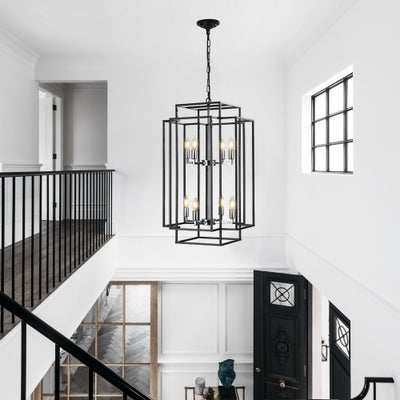 8 Lantern Tiered Chandeliers, Industrial Farmhouse Chandeliers Unavailable Platforms- Temu - GG store