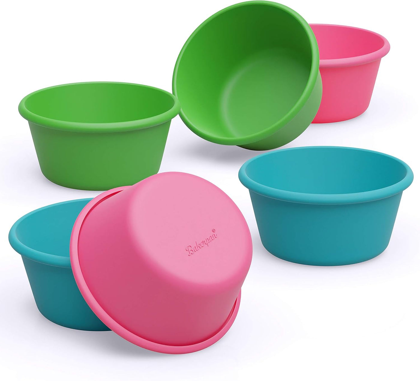 Premium Silicone Jumbo Muffin Cups - Set of 6 for Perfect Baking & Air Frying, 3.5 Inch Large Cupcake Liners