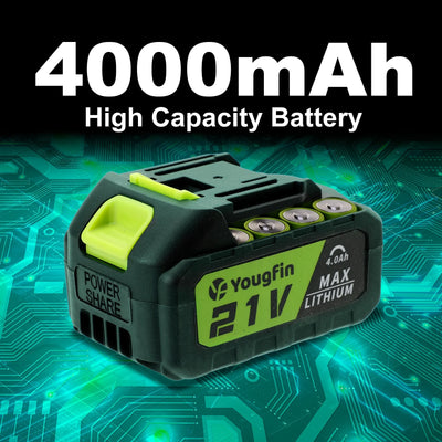 Powerful 21V Cordless Handheld Leaf Blower for Effortless Yard Cleanup