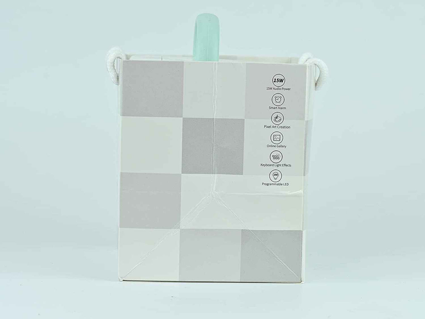 Ditoo Bluetooth Pixel Art Speaker - Portable Gaming Bluetooth Speaker with App Controlled 16X16 LED Front Panel and Smart Alarm (White) - GG store