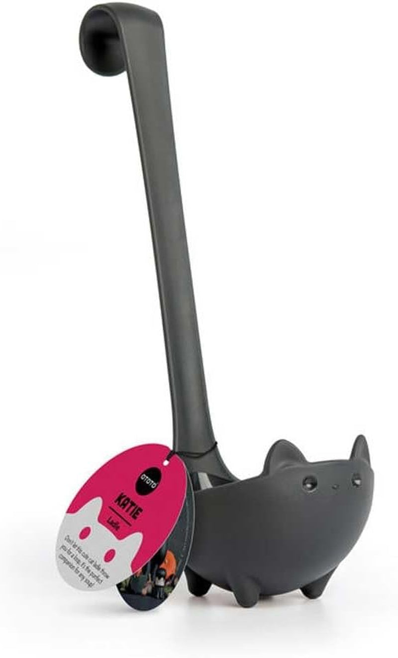 Katie Cat Soup Ladle - Spook-tacular Halloween Gift for Cat Lovers, Gothic Kitchen Accessory, Adorable Black Cat Design