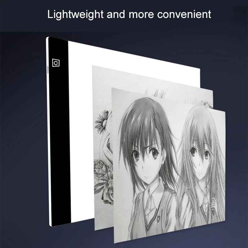 Led Drawing Copy Pad 3 Level Dimmable Board Table Animation Painting Educational Toys Gift Adjustable Light Notepad for Children - GG store