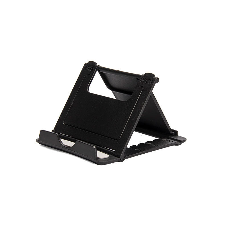 Adjustable Universal Phone & Tablet Stand – Portable Multicolor Plastic Holder Black
