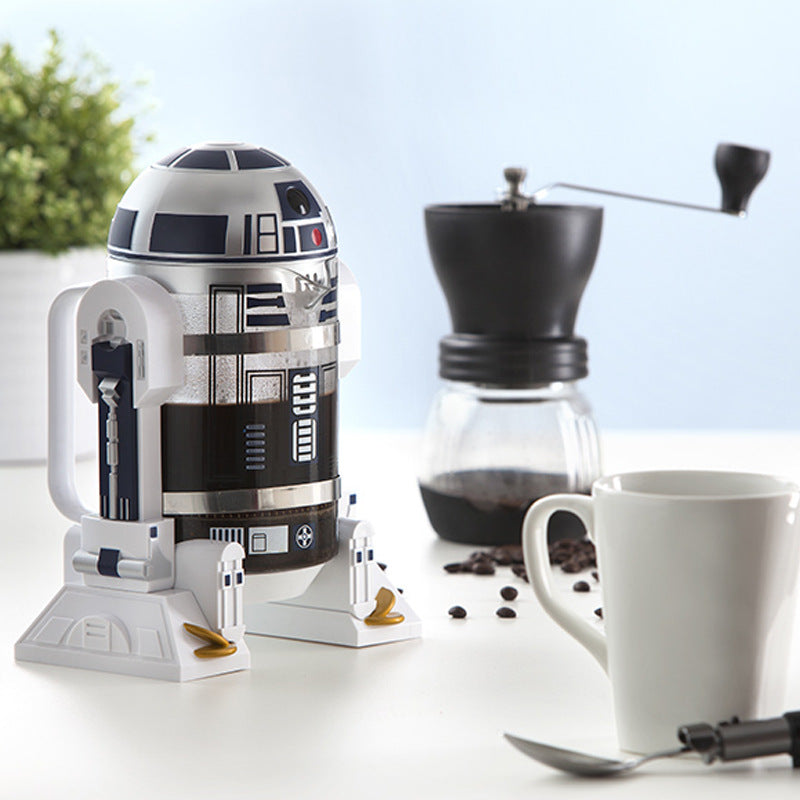 Star Wars R2-D2 French Press Coffee Maker | 960ml BPA-Free Glass & Stainless Steel | Novelty Coffee Press for Star Wars Fans | Unique Coffee Gift | Cavira - Cavira