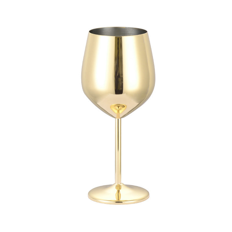 Cavira stainless steel wine and champagne glass, 500ml unbreakable stemmed tumbler, ideal for outdoor, travel, and home bar use