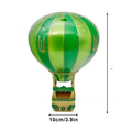 Hot Air Balloon Popcorn Bucket Ornament - Whimsical Christmas Decor & Gift - Cavira