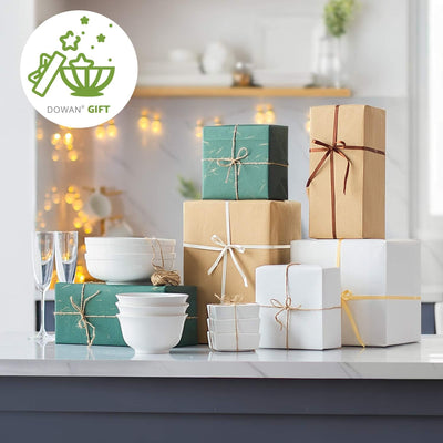 Set of 6 White 20Oz Ceramic Bowls - Perfect for Soup, Cereal, and Salad - Microwave & Dishwasher Safe