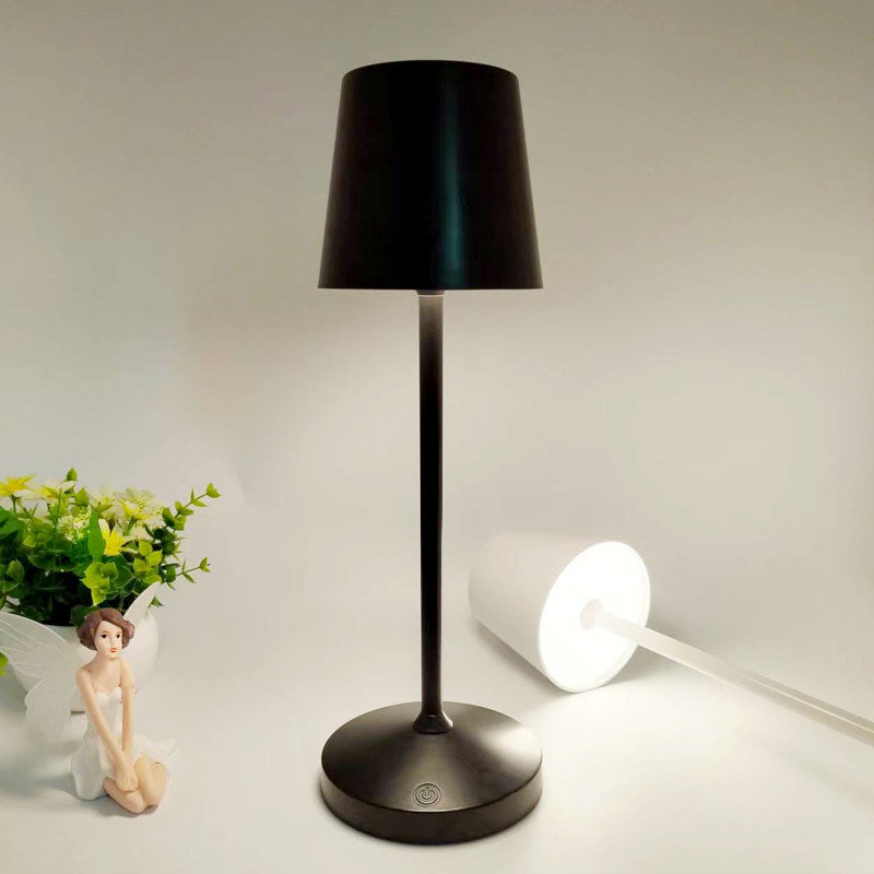 Rechargeable cordless LED table lamp by Cavira with stepless dimming, 3000K–6500K, eye-care light, in 6 colors.