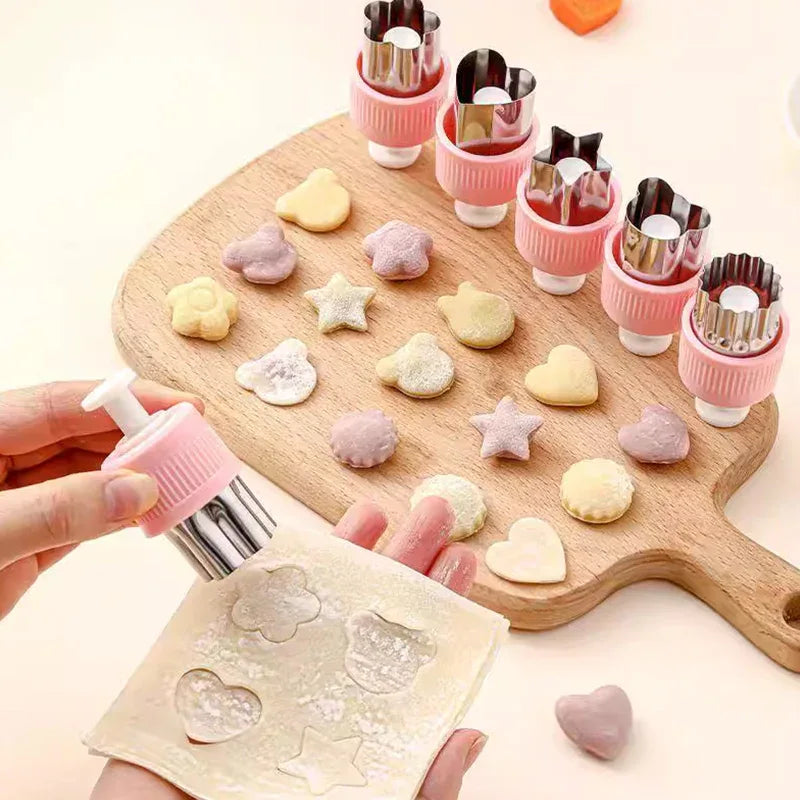Vegetable Fruit Cutter Set - Fun Shapes for Kids Bento Boxes & Cookie Decorating - Cavira