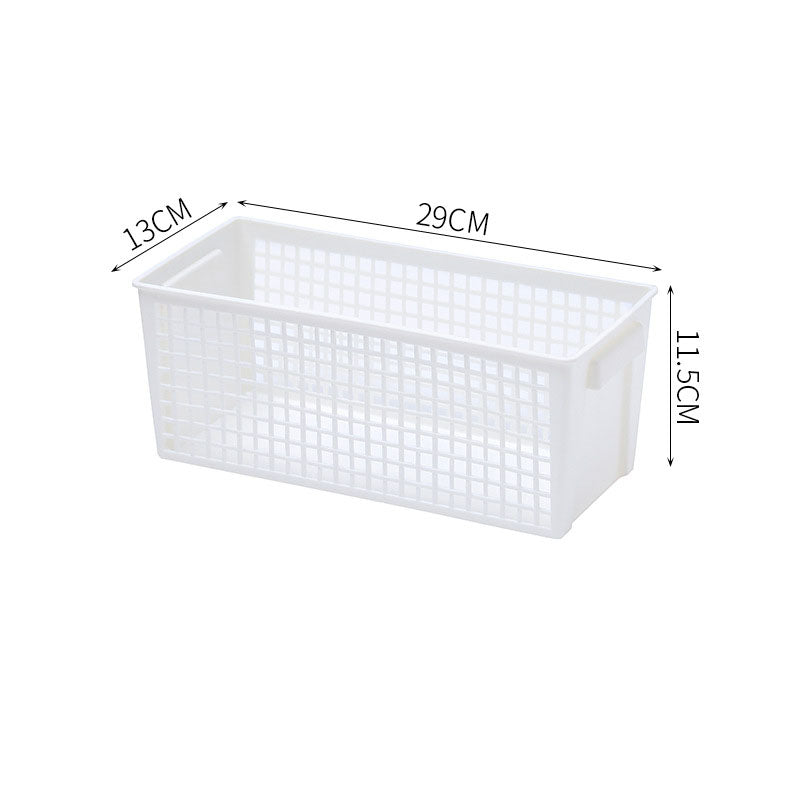 Nordic minimalist PP hollow storage basket by Cavira, portable stackable organizer for desktop, kitchen, bathroom, or bedroom use