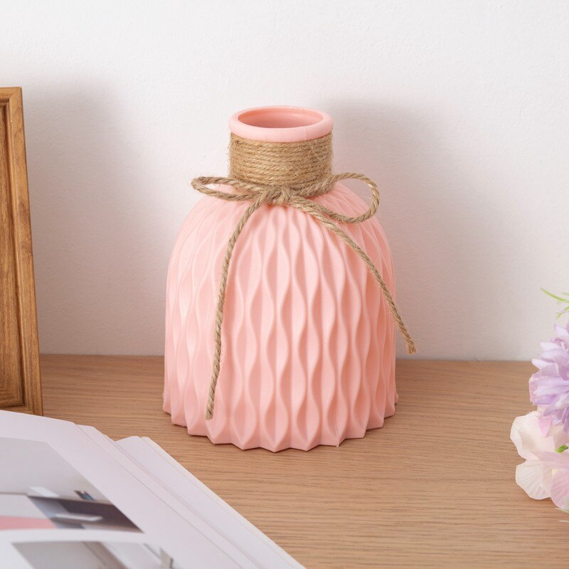 European style unbreakable plastic vase by Cavira, anti-ceramic hydroponic flower pot for home, office, and wedding decor.