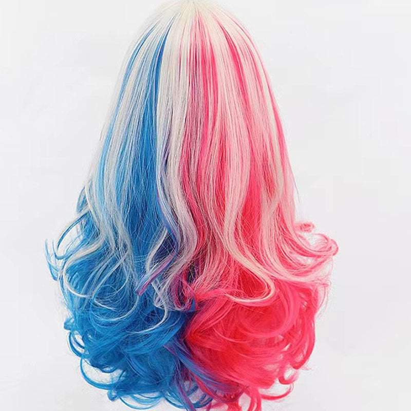 Halloween party wig, ugly girl gradient foreign trade headband,  anime cosplay,