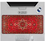 Large Persian-style eprolo mouse pad with natural rubber backing, anti-slip desk mat for office and gaming use.
