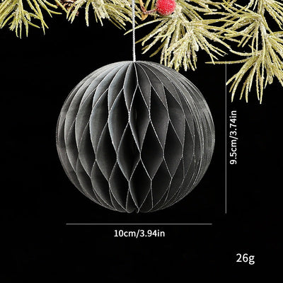 New Christmas Decorative Origami Christmas Tree Honeycomb Ball Ornament Creative Snowflake Angel INS Hanging Decoration eprolo
